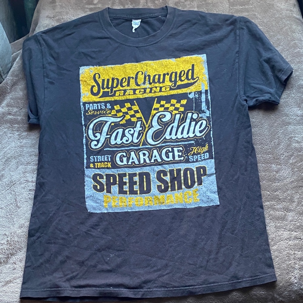 Vintage SuperCharged Racing Black Graphic Tee